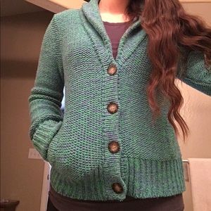 American Eagle Knitted Buttonup Sweater w/ Pockets